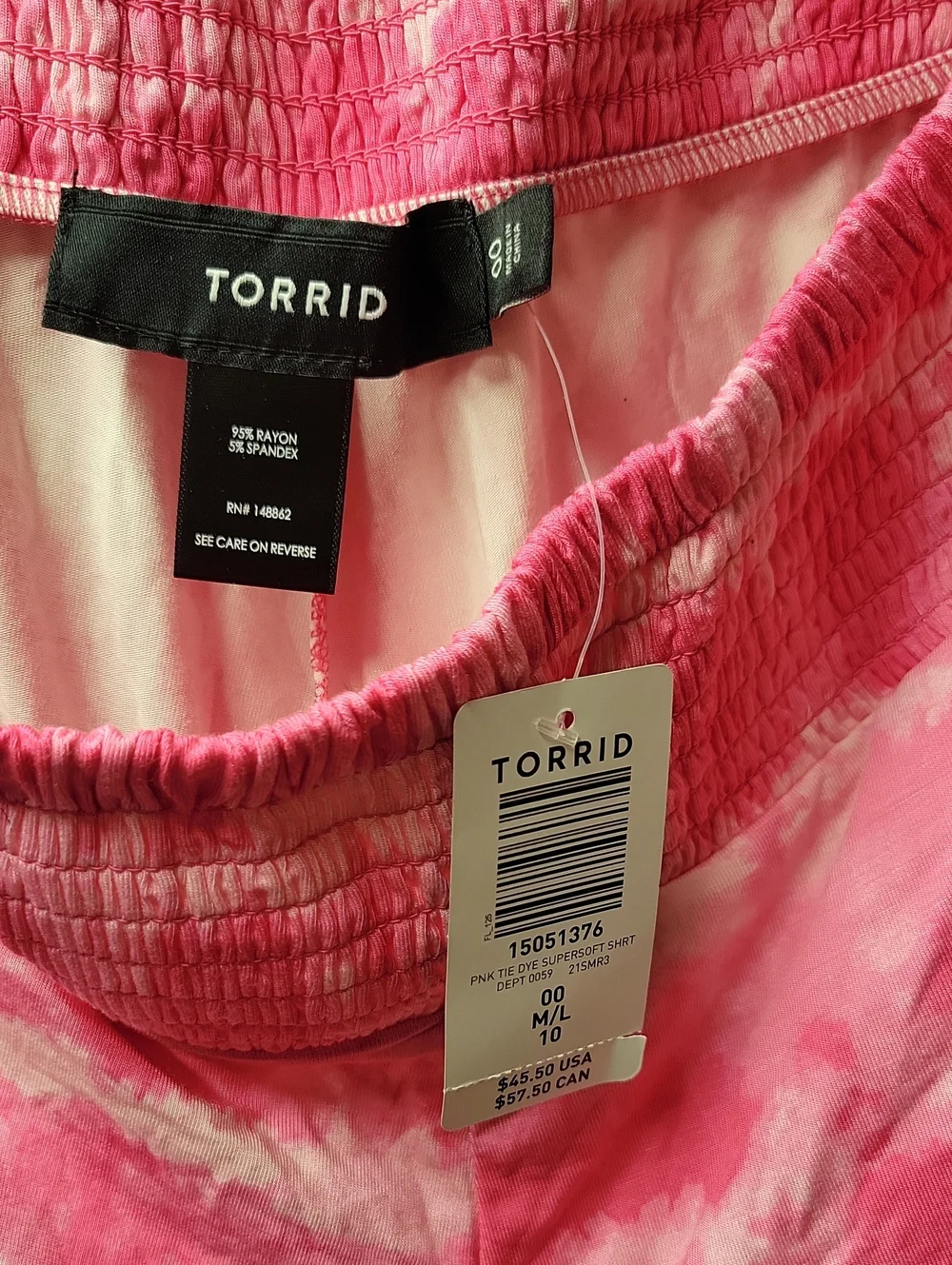 Torrid Pink Tie-Dye Super Soft Shorts